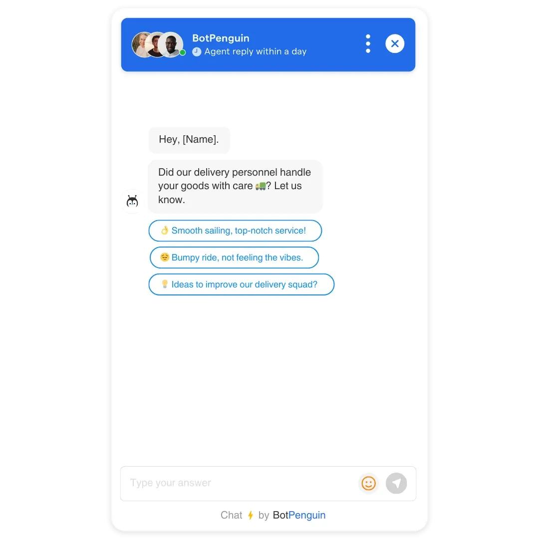 Customer Feedback Chatbot Templates for Logistics