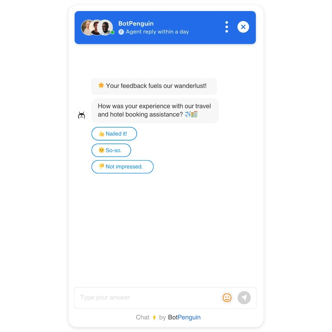 Customer Feedback Chatbot Templates for Travel Industry