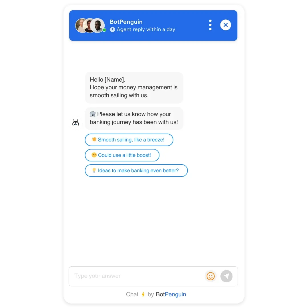 Customer Feedback Chatbot Templates for Banking