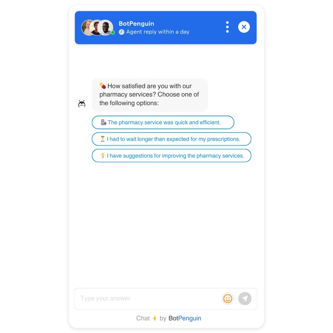 Customer Feedback Chatbot Templates for Healthcare