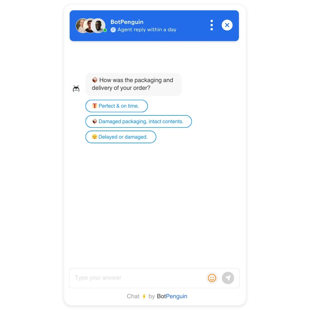 Customer Feedback Chatbot Templates for ecommerce