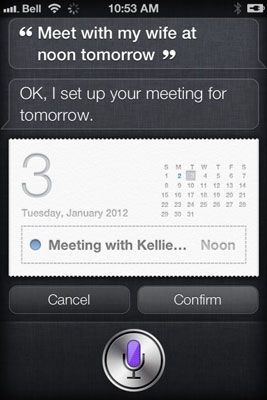 Arrange a meeting with a contact with Siri