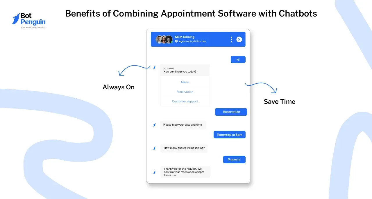 Benefits of Combining Appointment Software with Chatbots