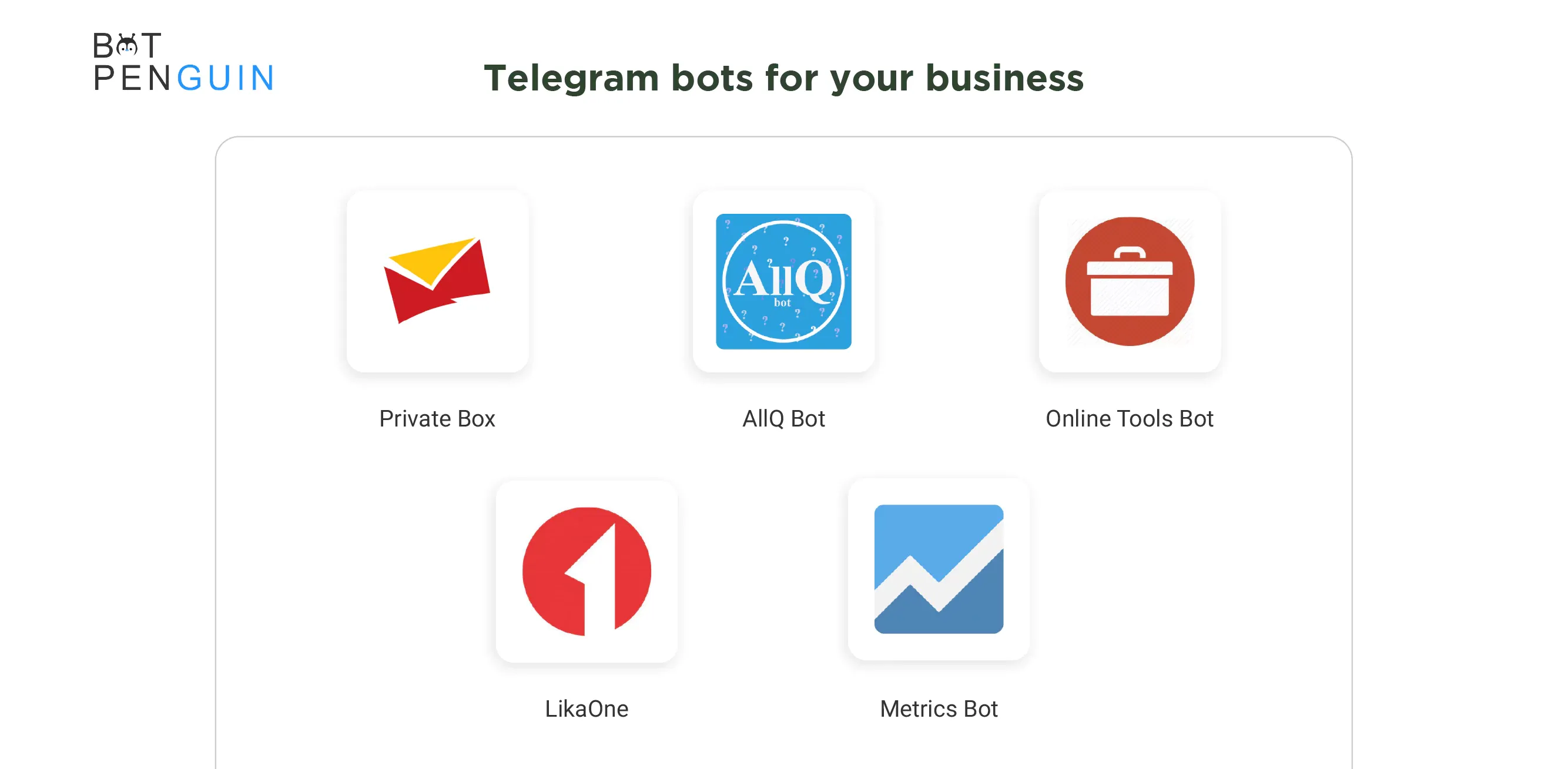 Best five telegram bots for your business
