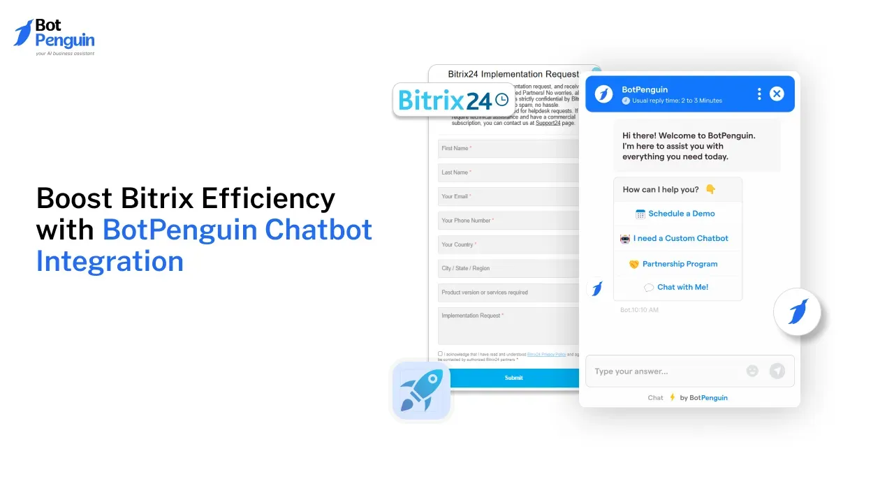 Boost Bitrix Efficiency with BotPenguin Chatbot Integration