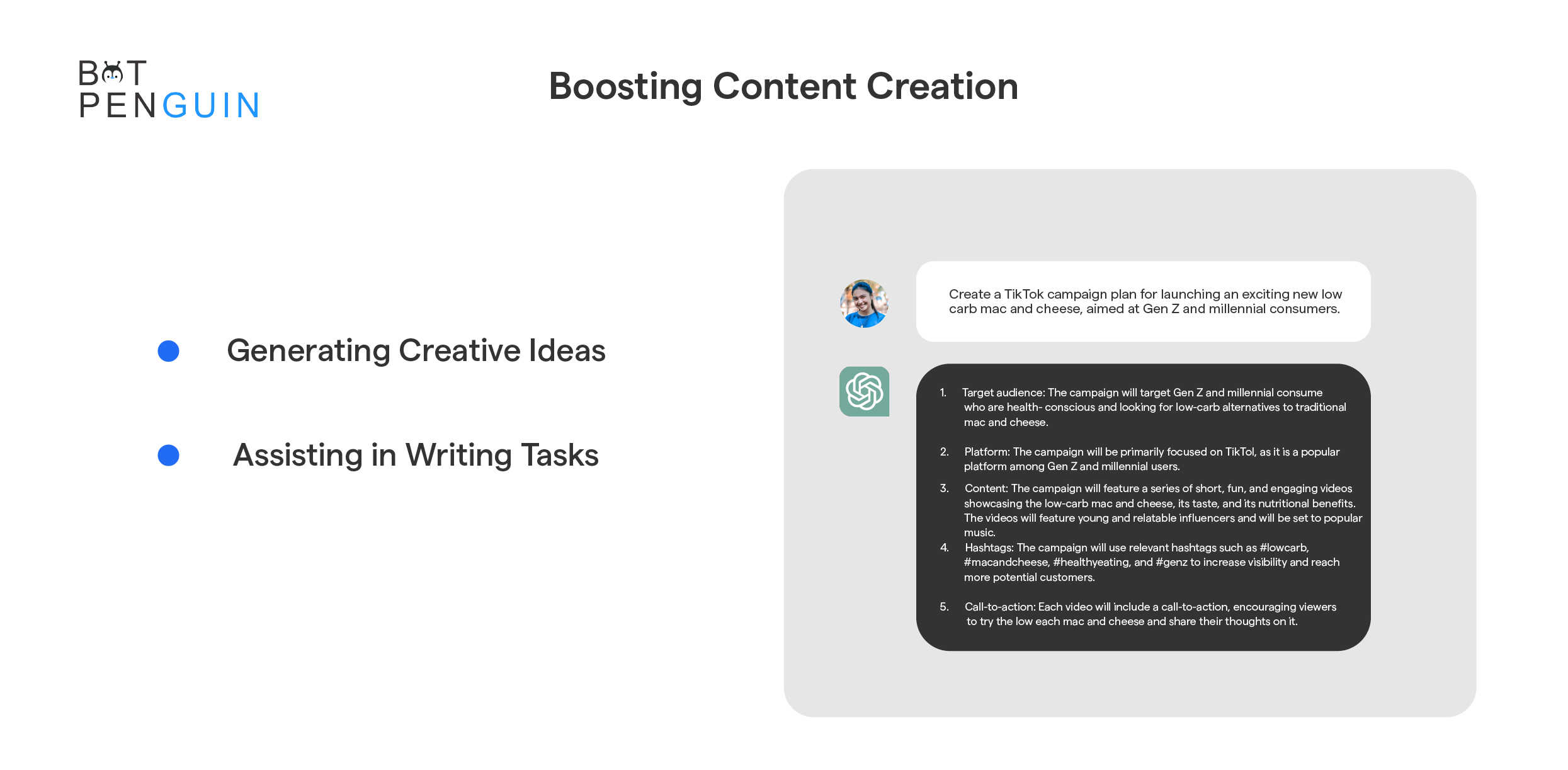 Boosting Content Creation.