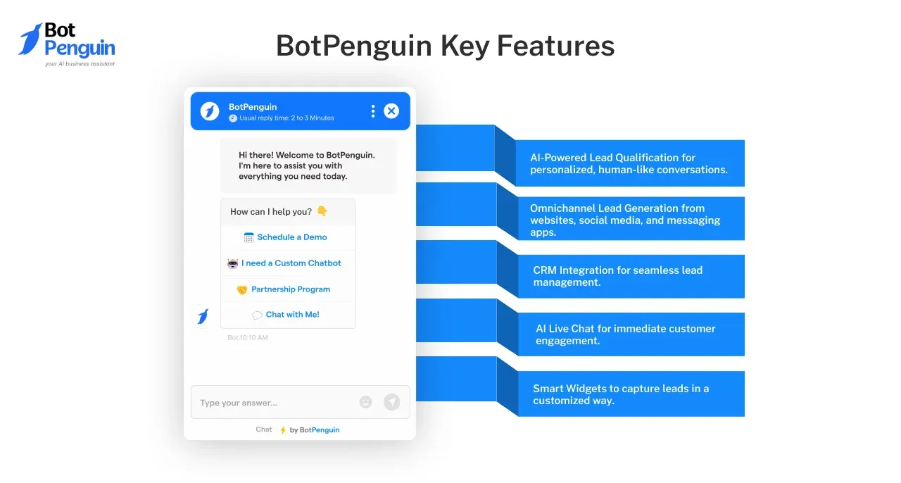 BotPenguin Key Features