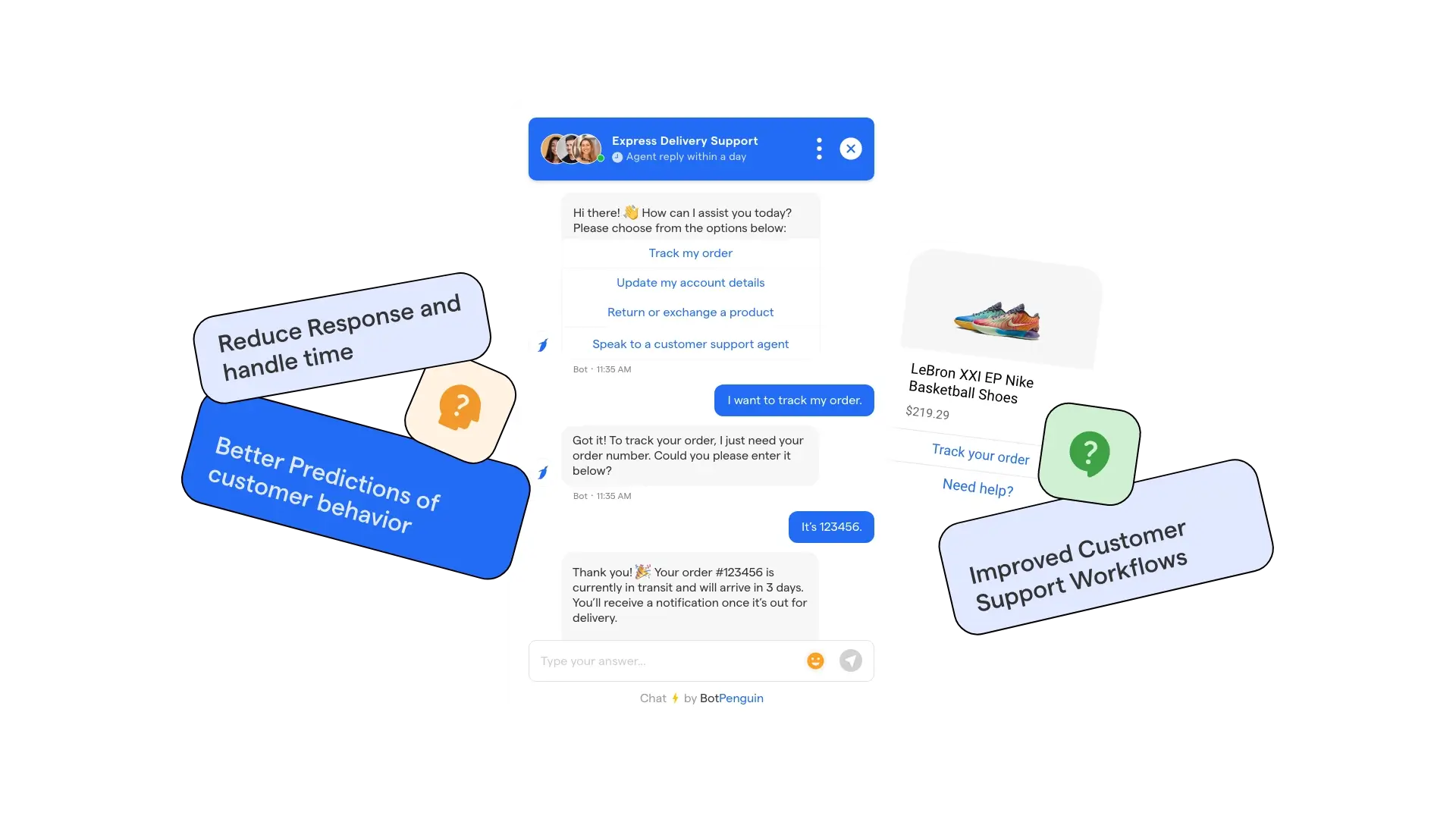 BotPenguin Customer Support Chatbot