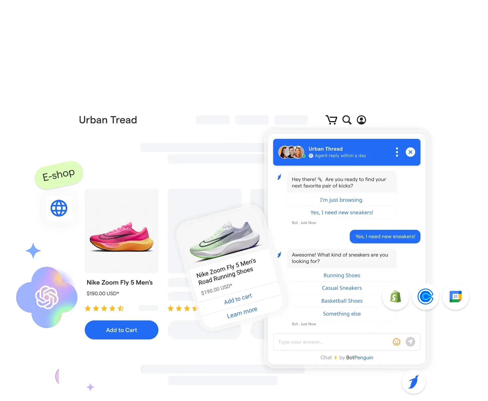 botpenguin ecommerce chatbot