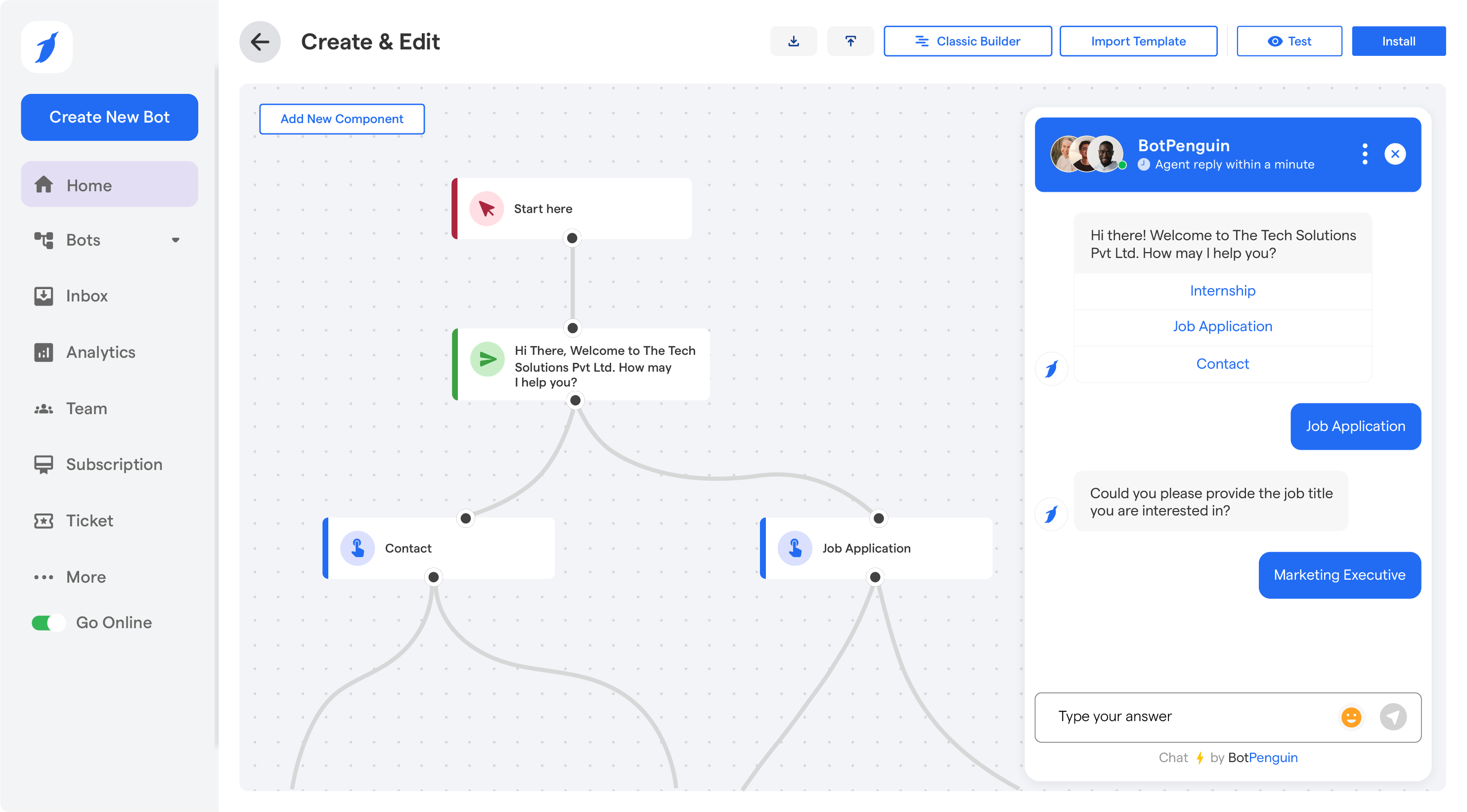 BotPenguin No Code AI Chatbot