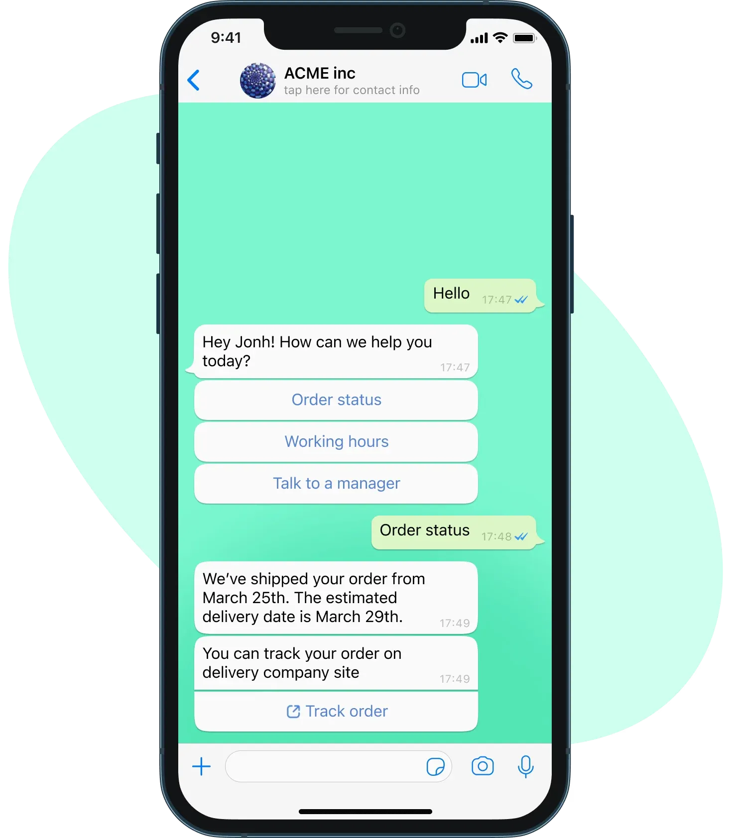 Chatfuel WhatsApp Chatbot
