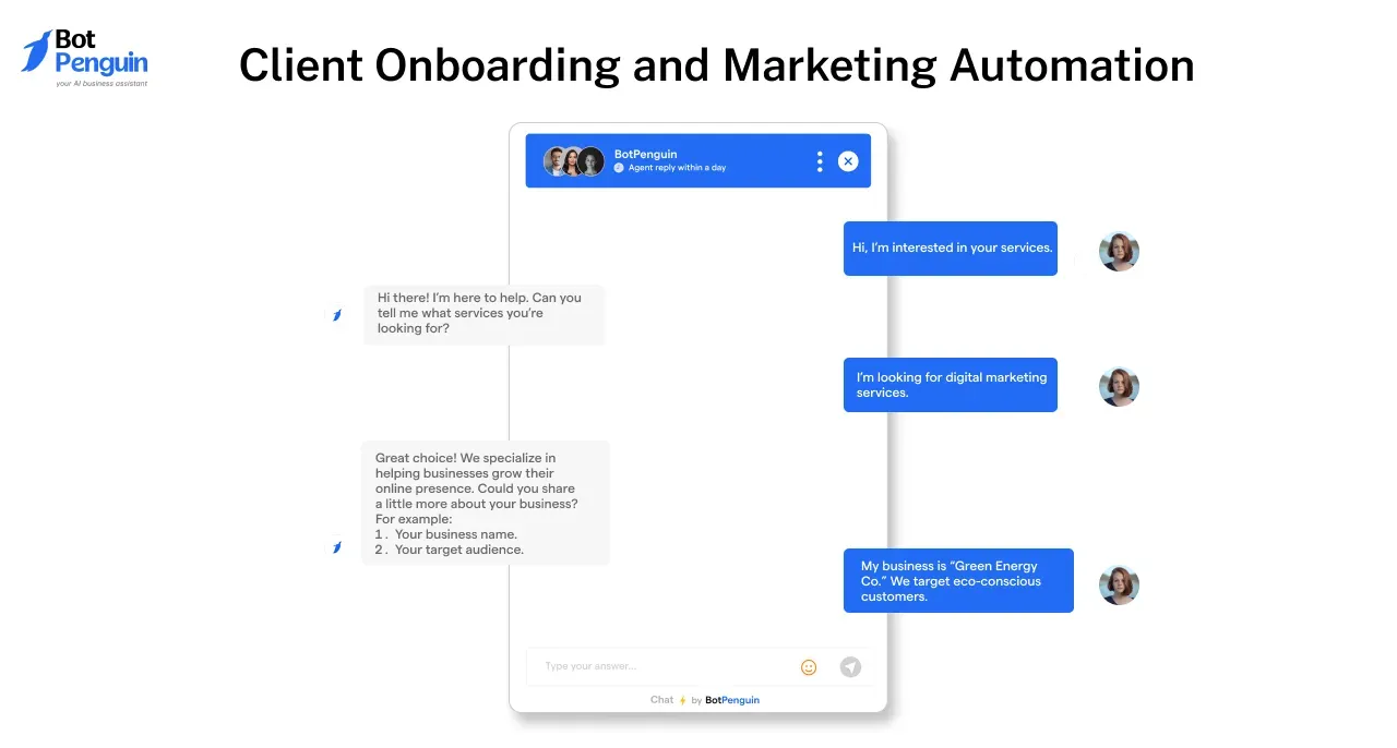 chatbot for client onboarding