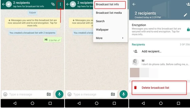 Creating Broadcast Lists on WhatsApp