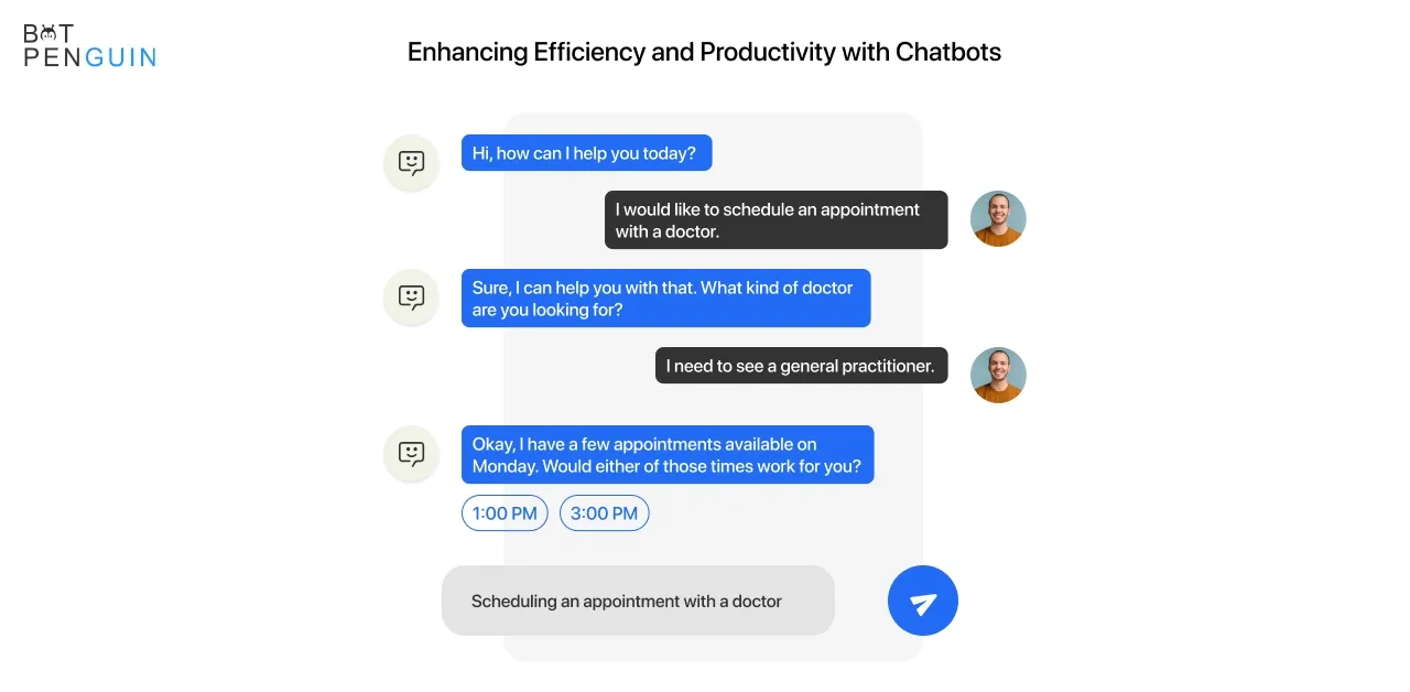 Enhancing efficiency and productivity with Chatbots