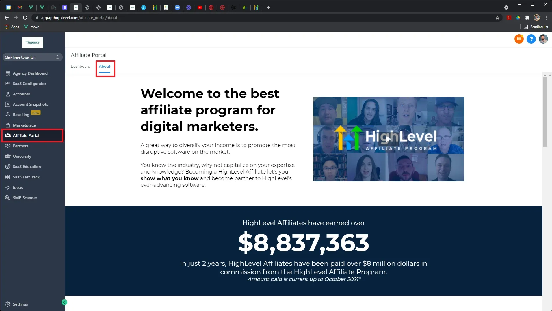GoHighLevel affiliate program