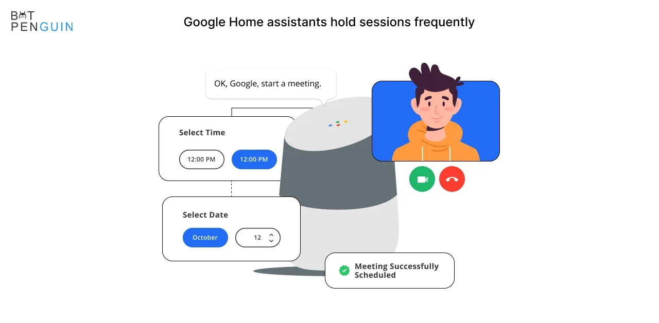 Google Home assistants hold sessions frequently.