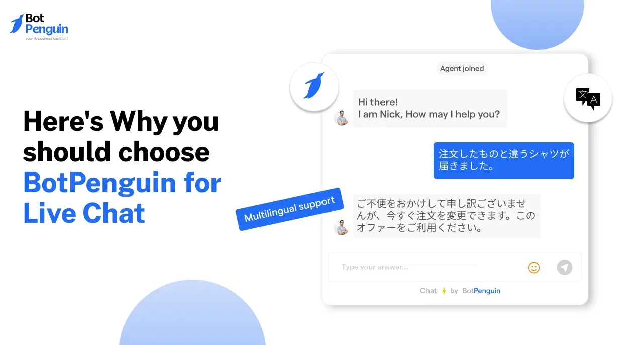 Here's Why you should choose BotPenguin for Live Chat
