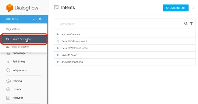 How to Create a Dialogflow Agent?