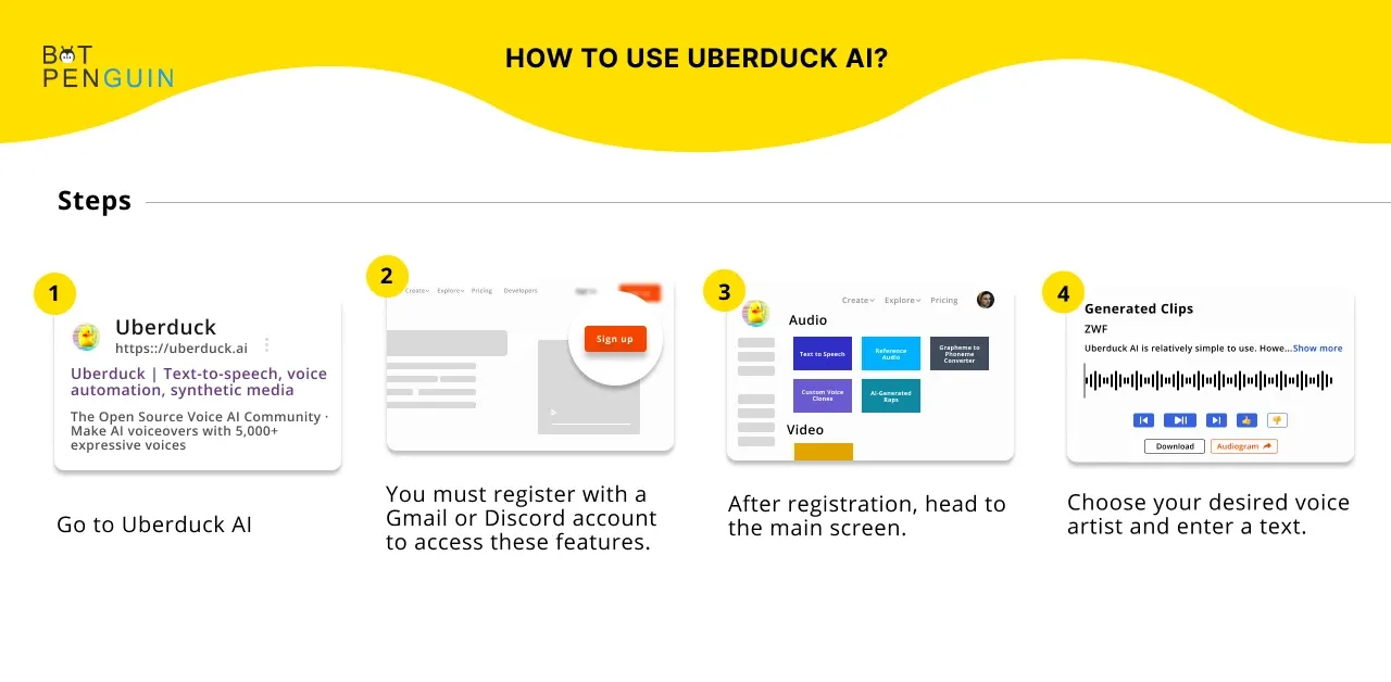 How to use Uberduck AI?