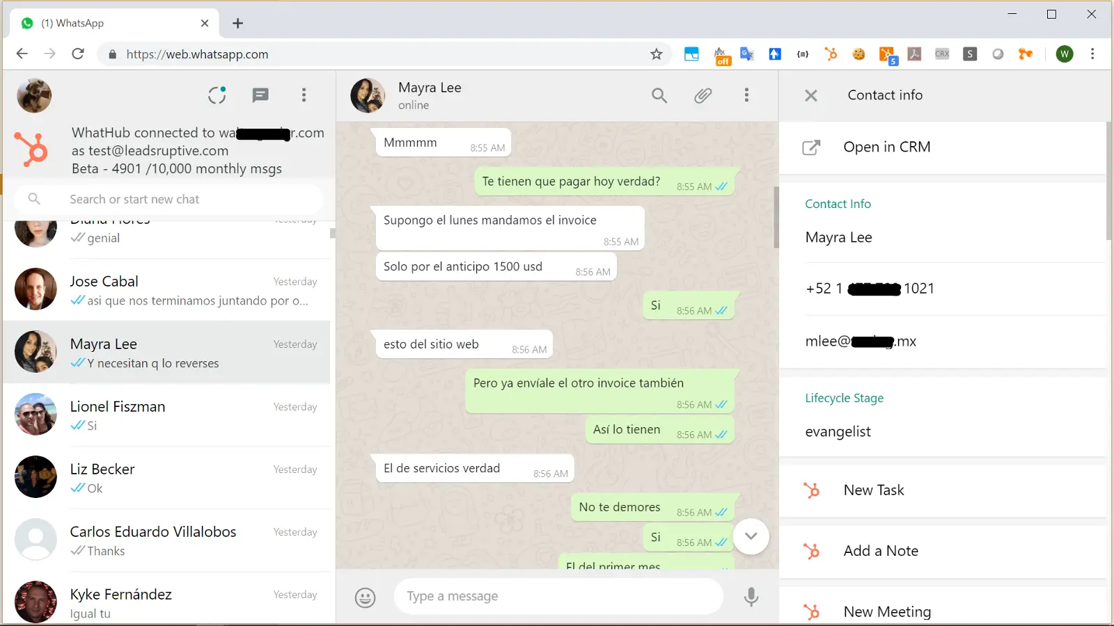 HubSpot WhatsApp CRM