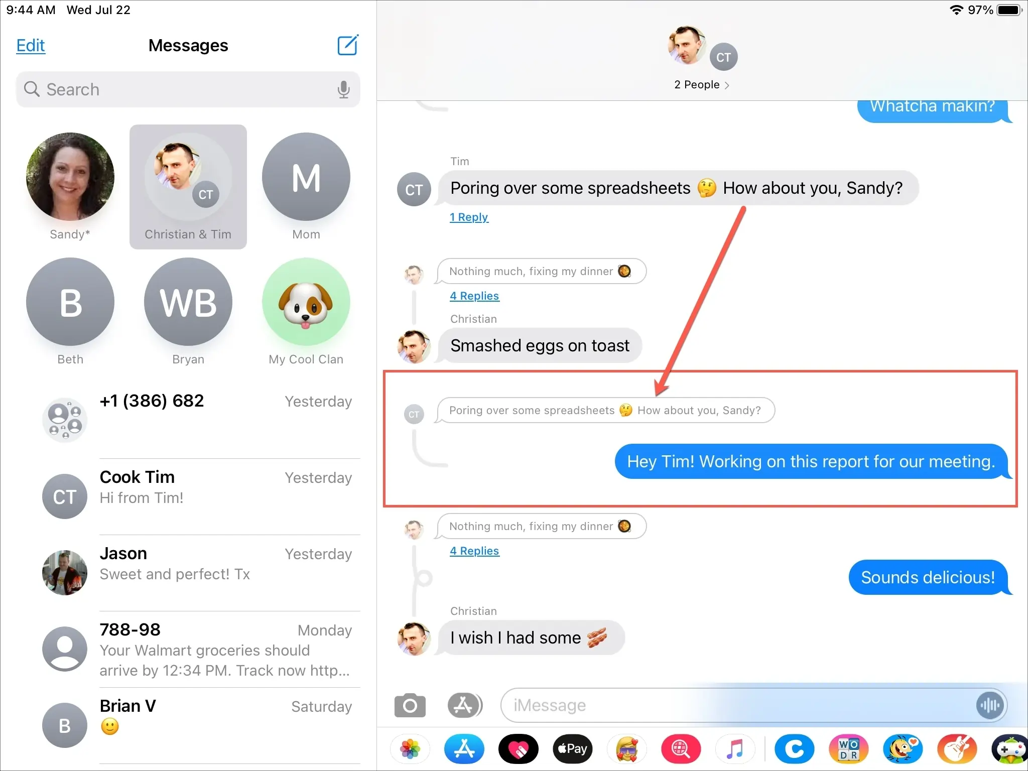 Inline Replies in Messages