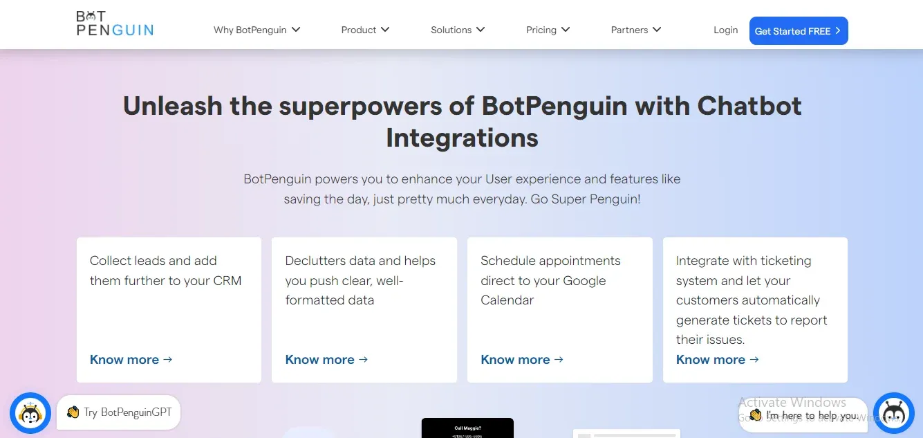 BotPenguin Integration Platform
