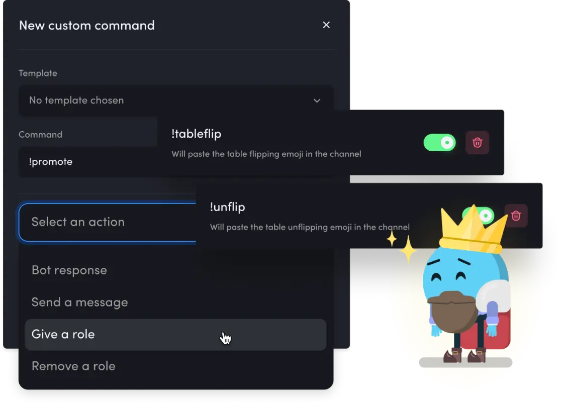 Mee6 discord bot commands