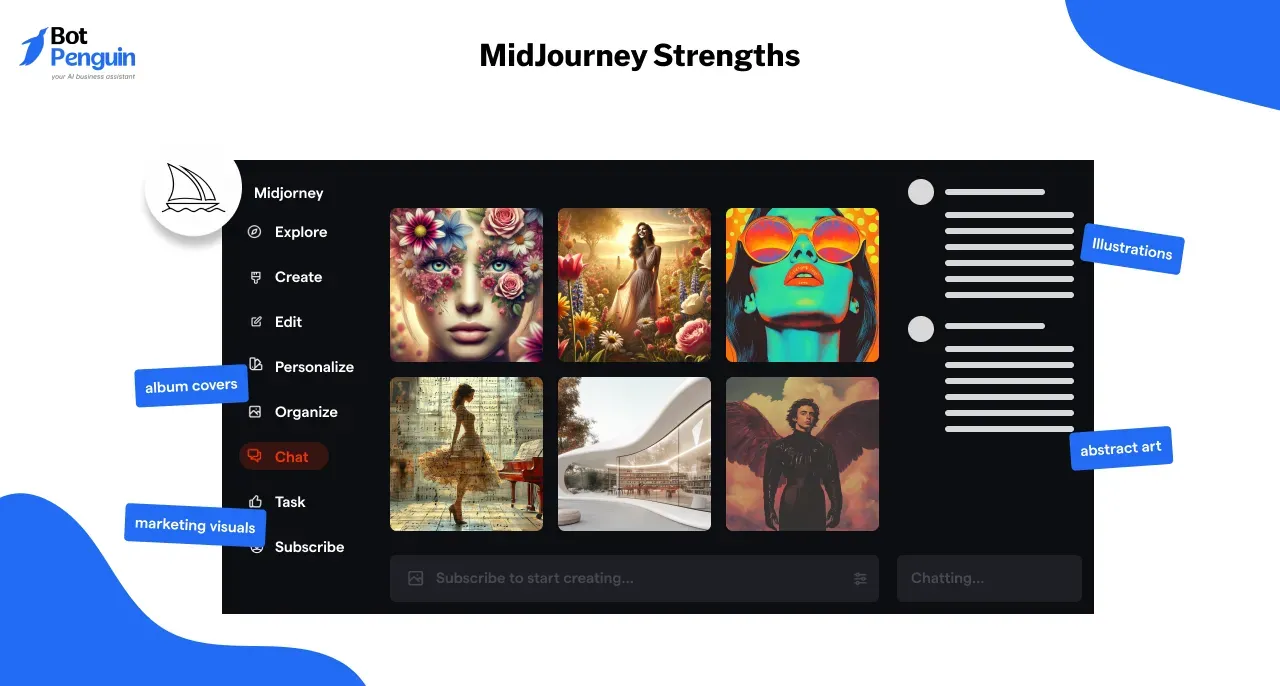 Midjourney Strengths