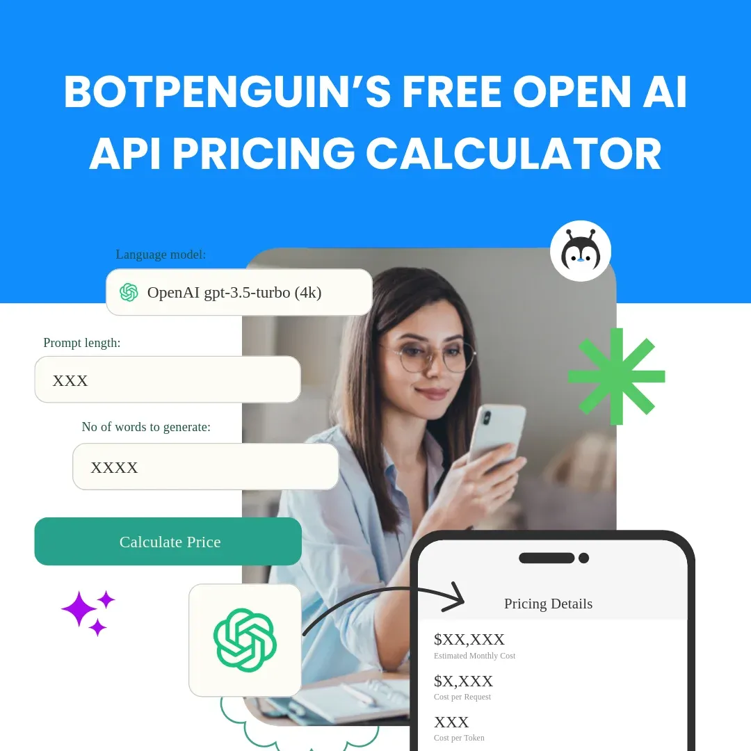 botpenguin free open ai api pricing calculator