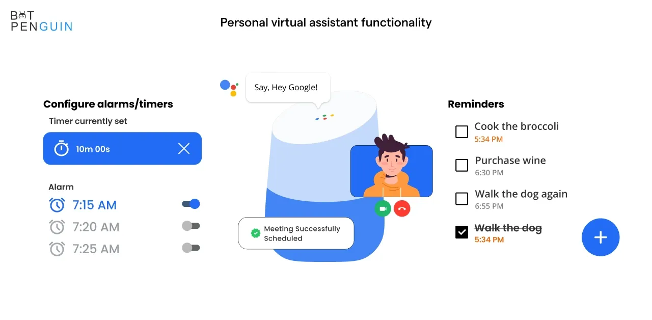 Personal virtual assistant functionality