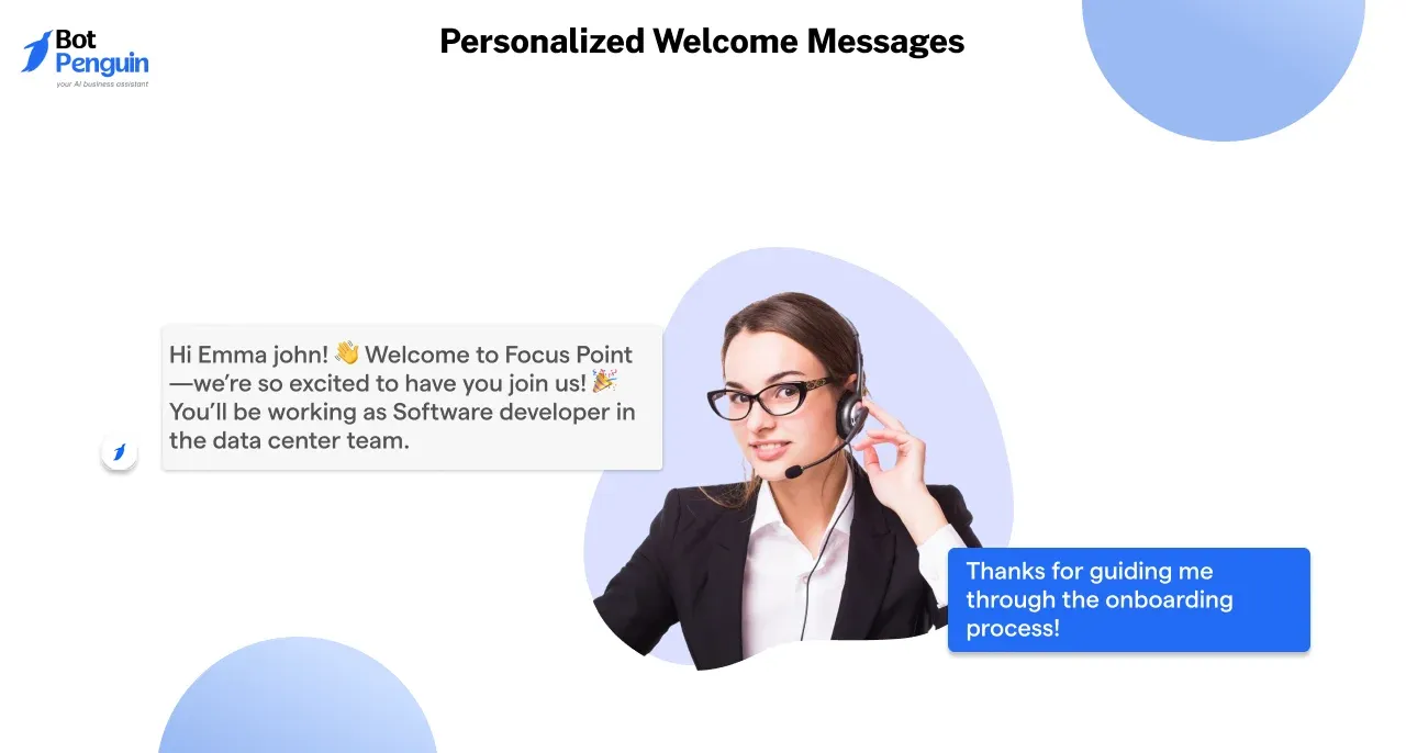 Personalized Welcome Messages