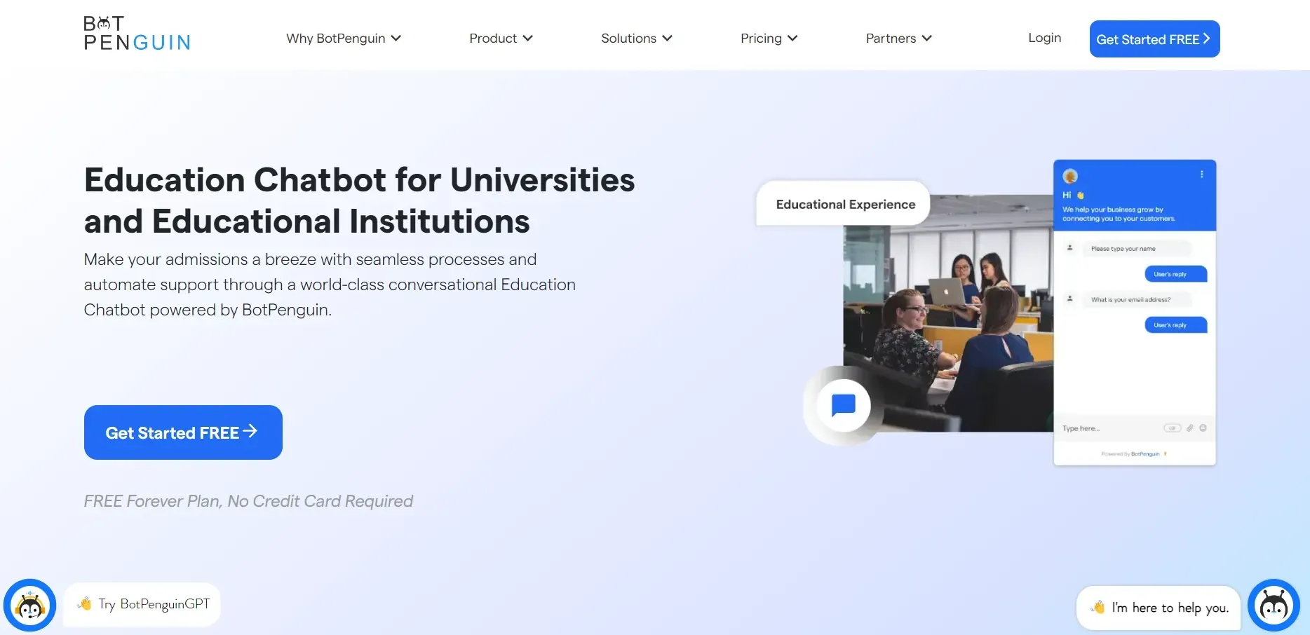 Education Chatbot for Universities