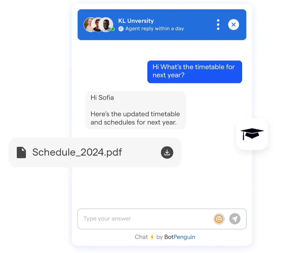BotPenguin's Free Chatbot Creator for Education