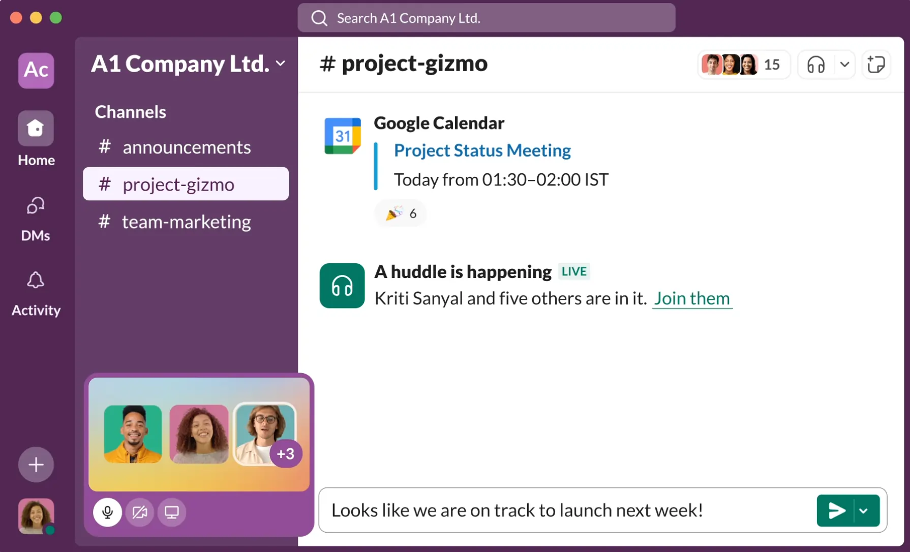 Slack for Internal Communication