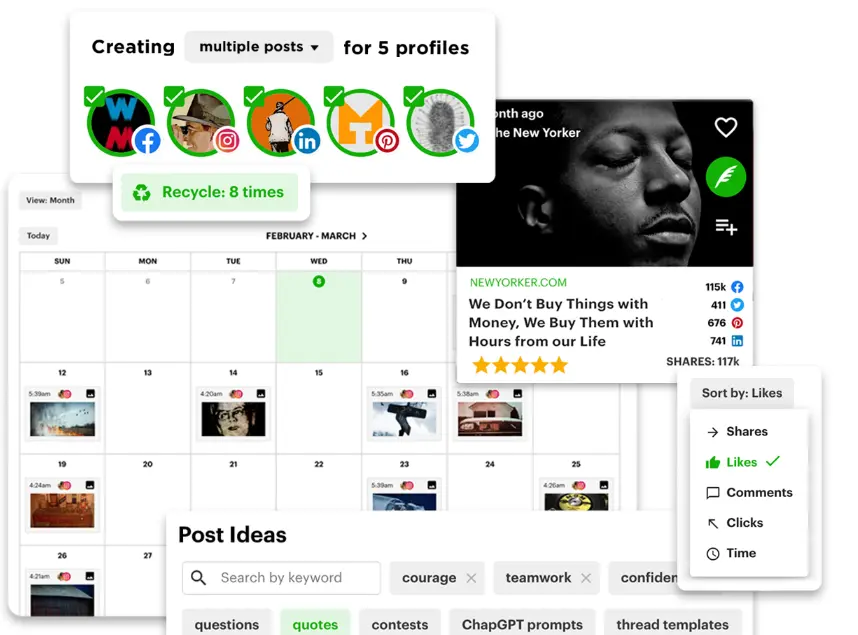 Post Planner dashboard