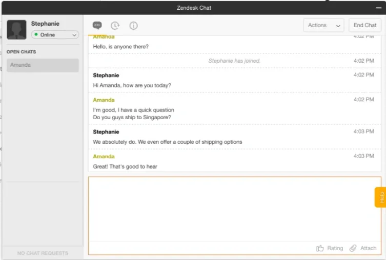  Zendesk Chat