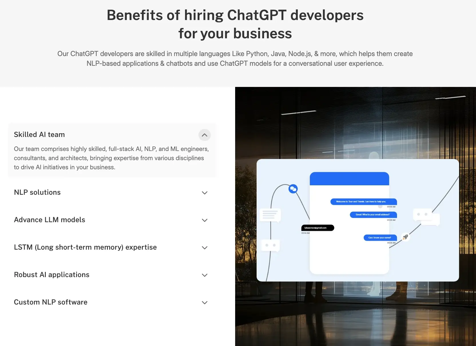 Five Key Benefits of Utilizing Skilled ChatGPT Developers