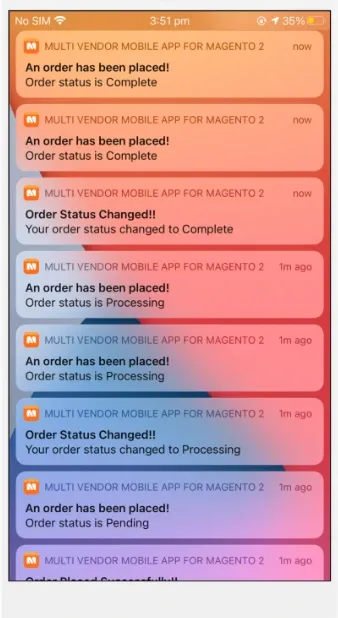 Order Updates and Notifications