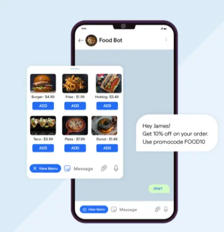 order food via bots