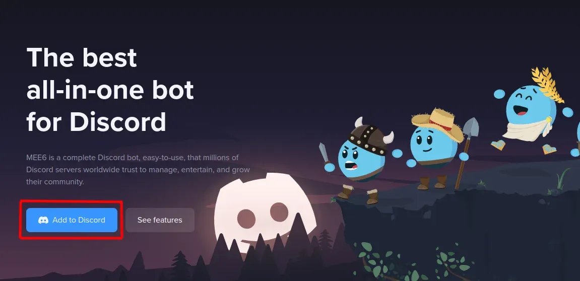 how to add mee6 on discord