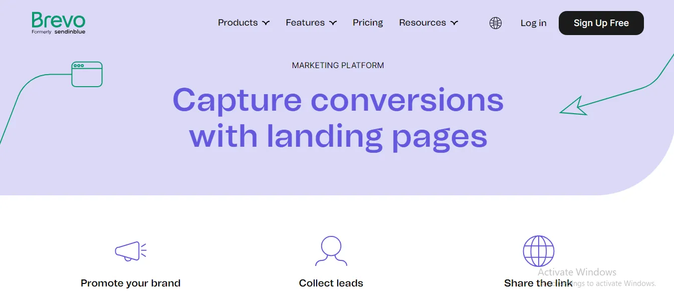 Create The Ultimate Landing Pages with SendInBlue
