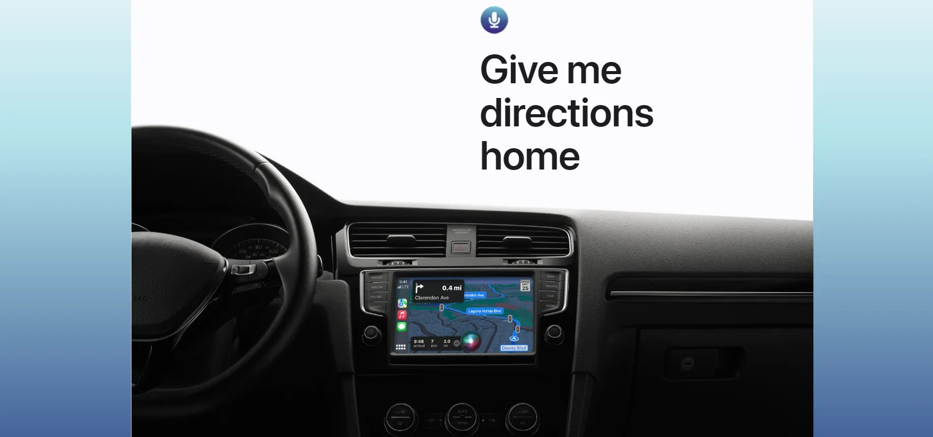 Siri commands for navigation and traveling