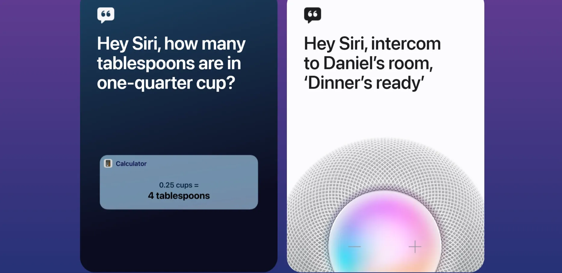 Siri commands for information