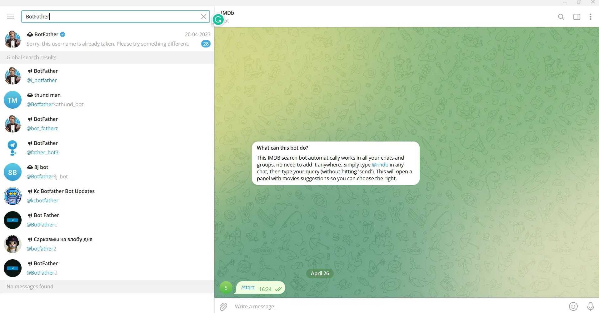 Setting Up a Telegram Chatbot