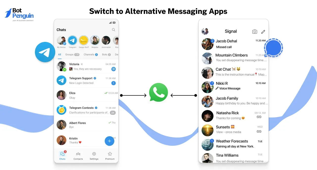 Switch to Alternative Messaging Apps