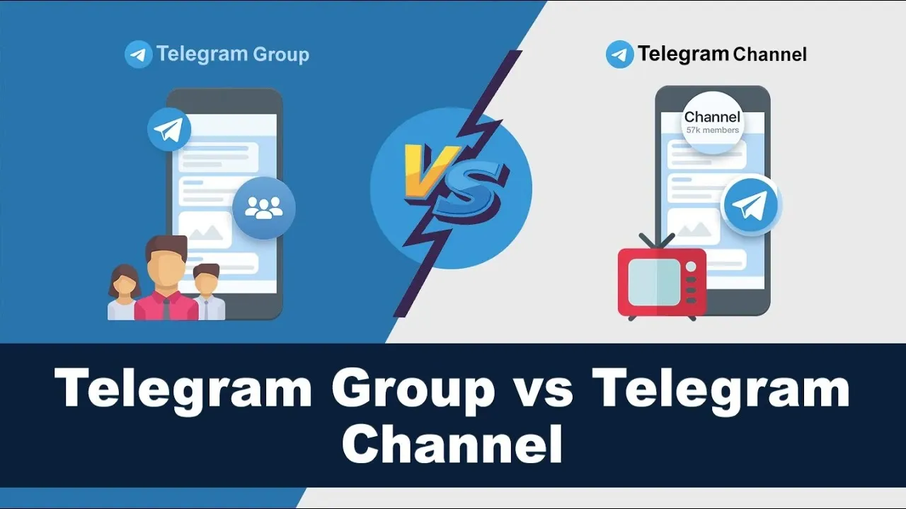 What is the difference between Telegram Groups vs. Channel?