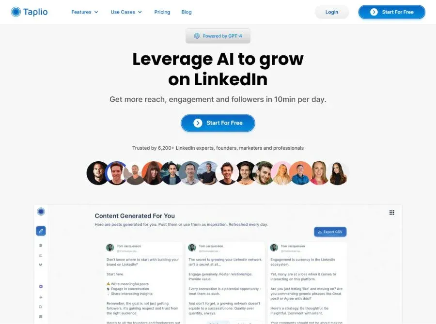 ai tool for linkedin