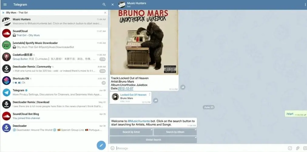 Discover Telegram Bots for Downloading Music