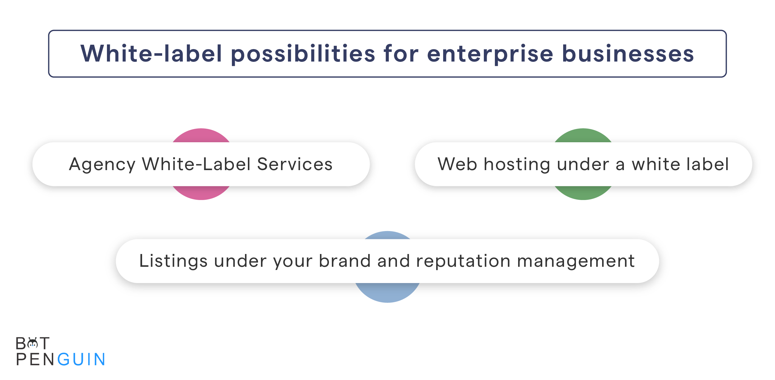 The following are some white-label possibilities for enterprise businesses to consider: