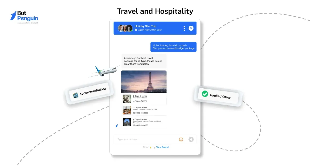 conversational ai for Travel and Hospitality